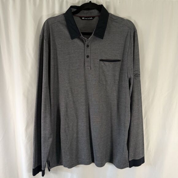 Travis Mathew Other - Travis Mathew Nicklaus Golf Club Polo Men's Large Grey Long Sleeve Collared